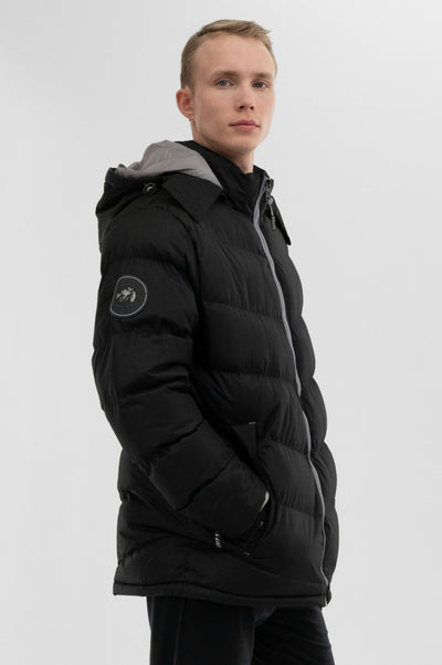 Super Triple Goose Chevron Bomber Jacket - Grey - Mens Bomber Jackets - International Clothiers