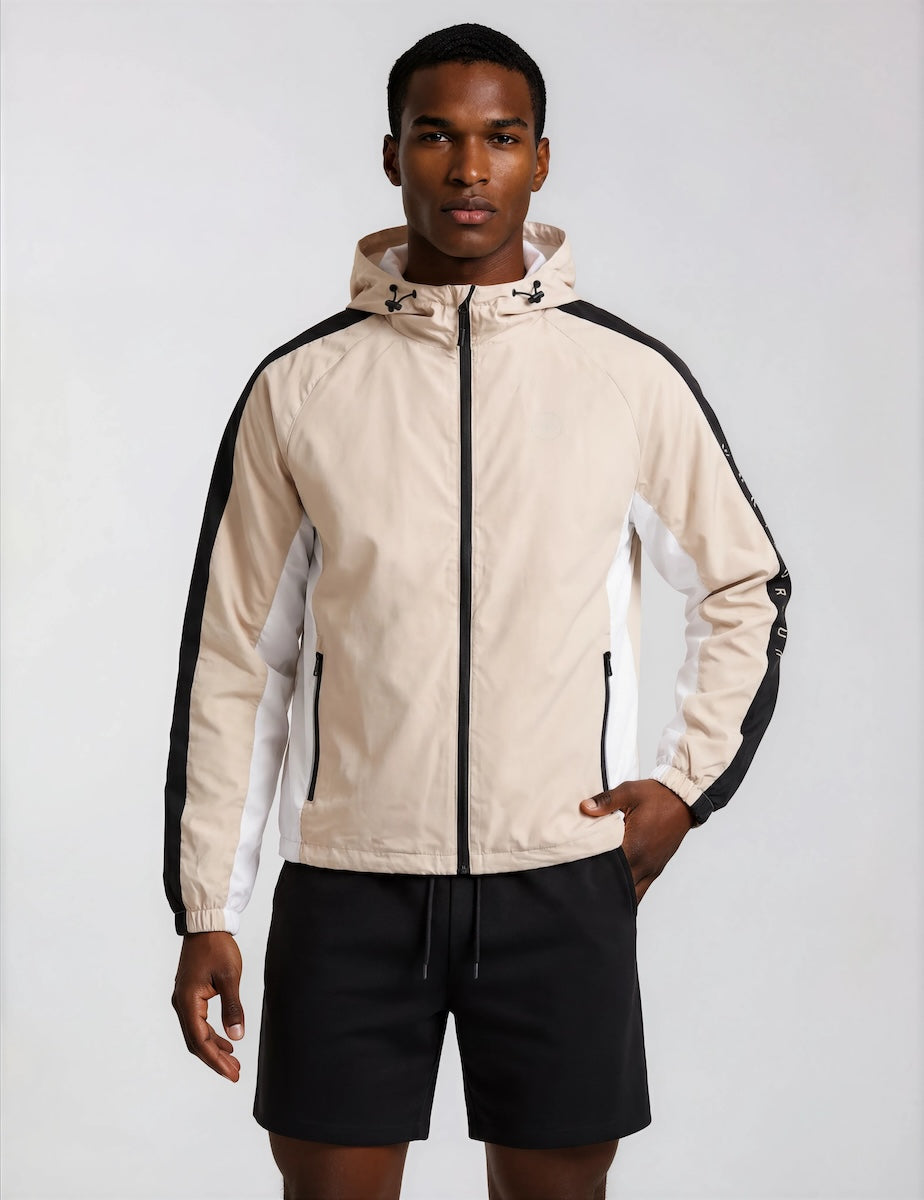 Hooded Lightweight Jacket - Beige