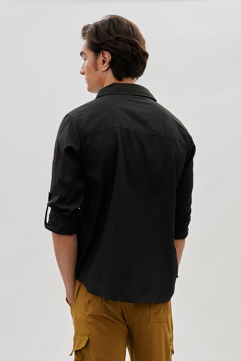 Canada Weather Gear Utility Ripstop Casual Shirt - Black - Mens Casual Shirts - International Clothiers