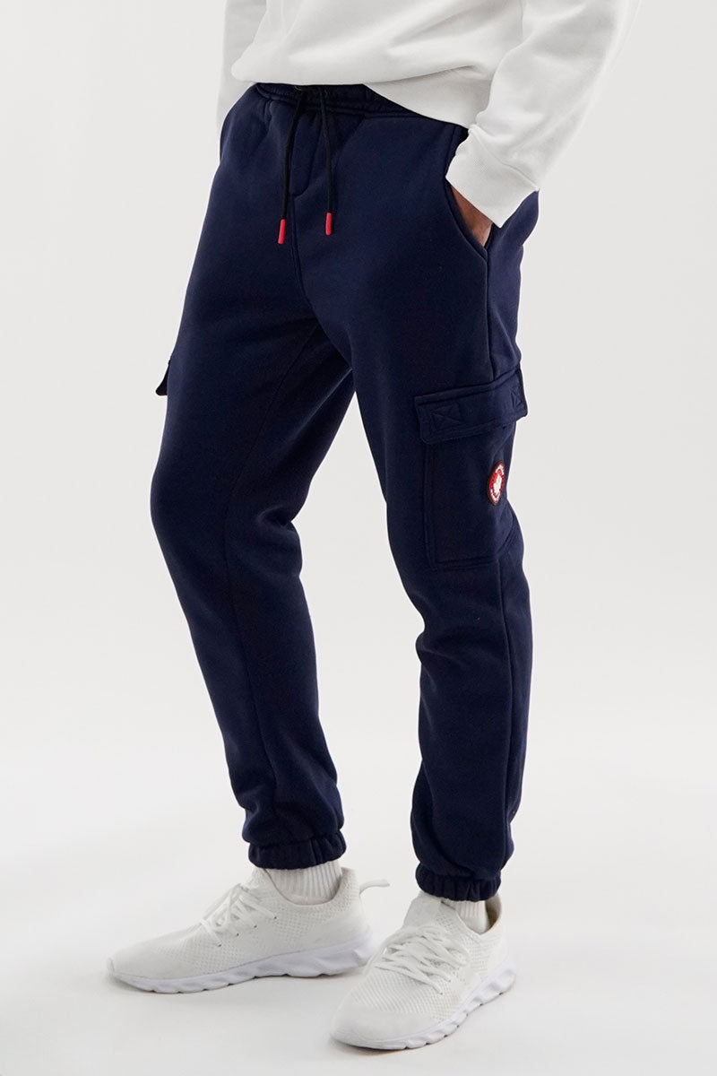 Canada Weather Gear Fleece Cargo Joggers - Navy - Mens Joggers & Sweatpants - International Clothiers