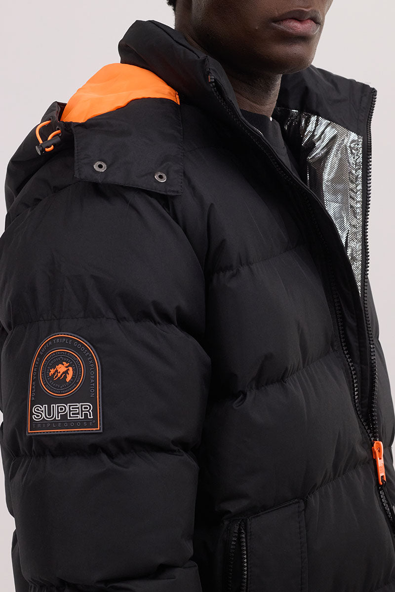 Super Triple Goose Thermal-Foil Lining Bomber Jacket - Orange - Mens Bomber Jackets - International Clothiers