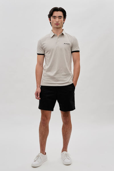 Canada Weather Gear Vintage Short Sleeve Polo Shirt - Stone - Mens Polo Shirts - International Clothiers
