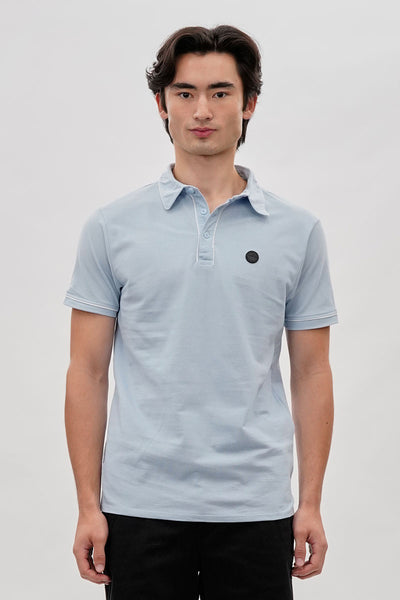 Canada Weather Gear Travel Collection Piping Detail Polo Shirt - Blue - Mens Polo Shirts - International Clothiers