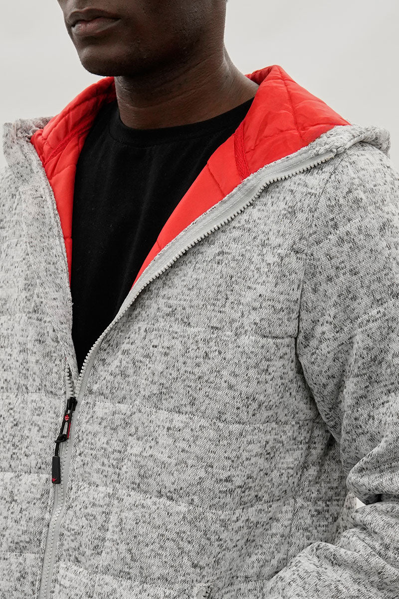 Canada Weather Gear Zip Up Hooded Lightweight Jacket - Grey - Mens Lightweight Jackets - International Clothiers