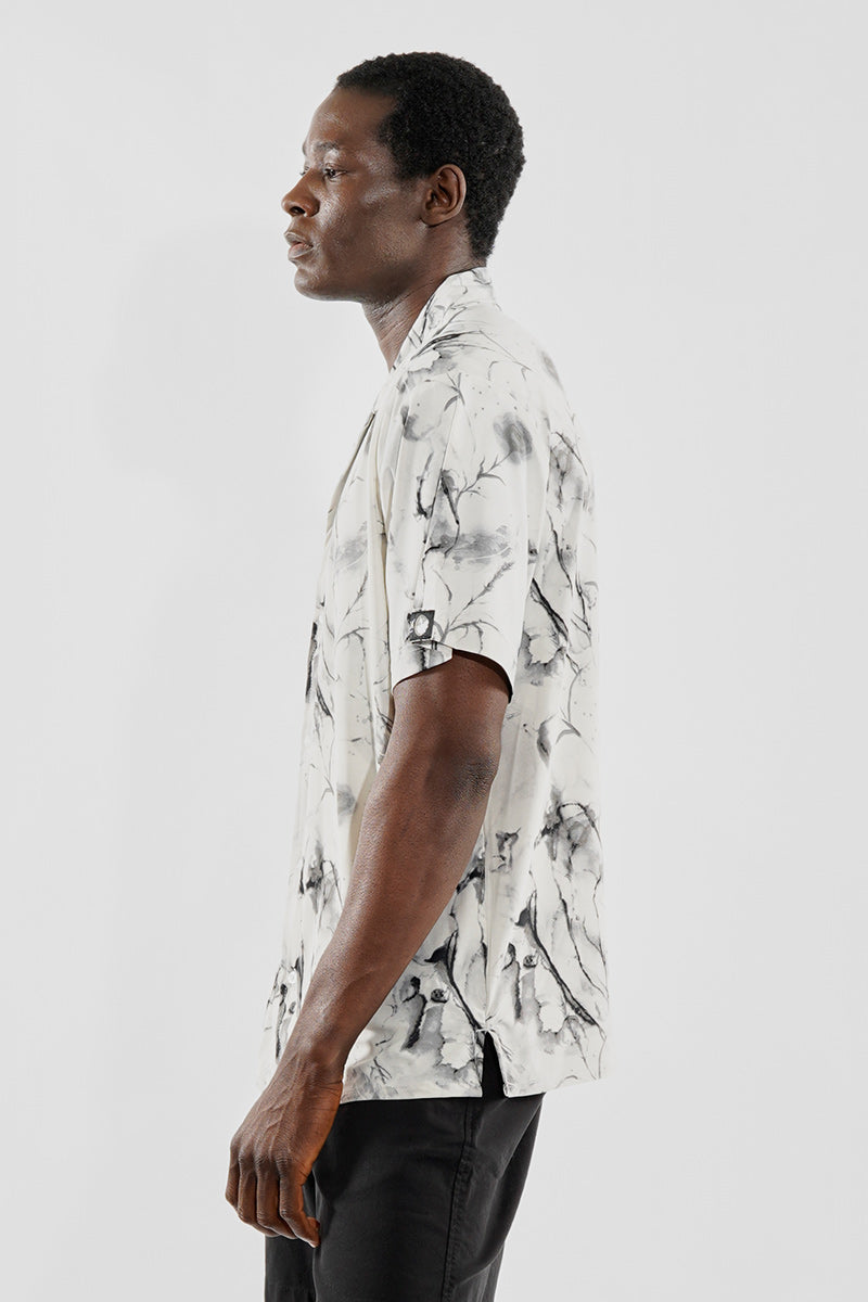Canada Weather Gear Travel Collection Patterned Button Up Casual Shirt - Beige - Mens Casual Shirts - International Clothiers