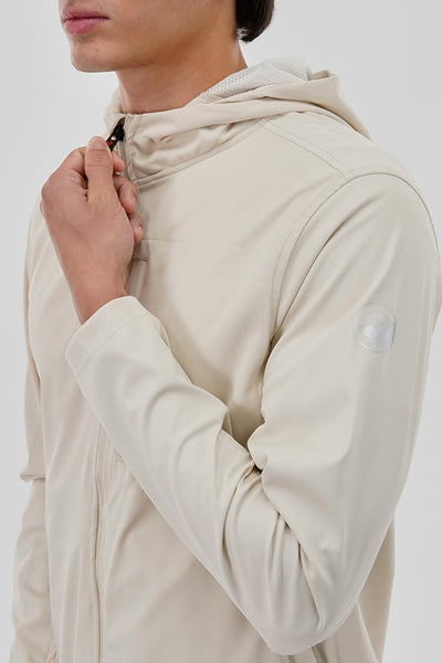 Canada Weather Gear Hooded Zip Up Lightweight Jacket - Cream - Mens Lightweight Jackets - International Clothiers