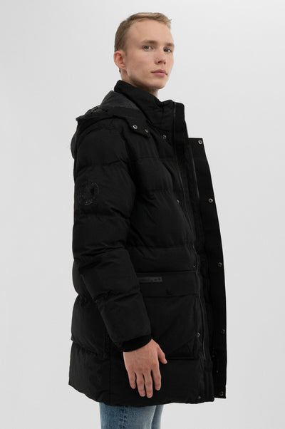 Canada Weather Gear Puffer Parka Jacket - Black - Mens Parka Jackets - International Clothiers