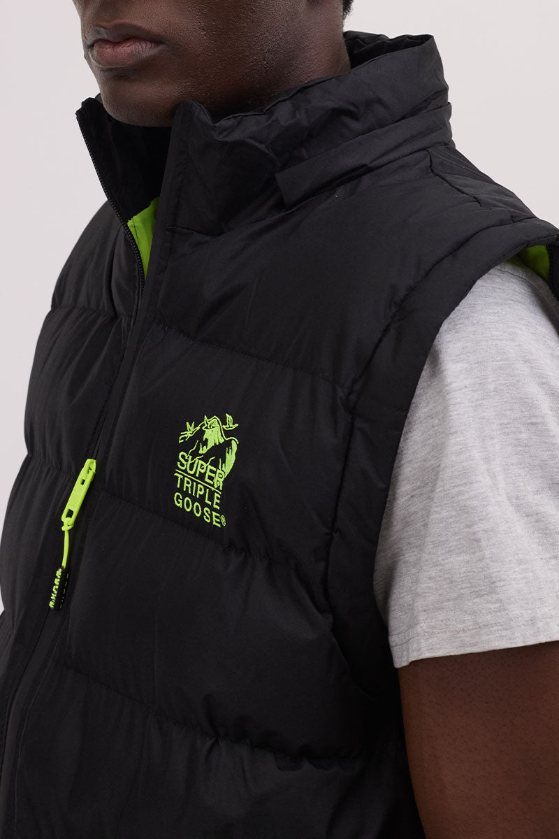 Super Triple Goose Zip Off Sleeve Bomber Jacket - Green - Mens Bomber Jackets - International Clothiers
