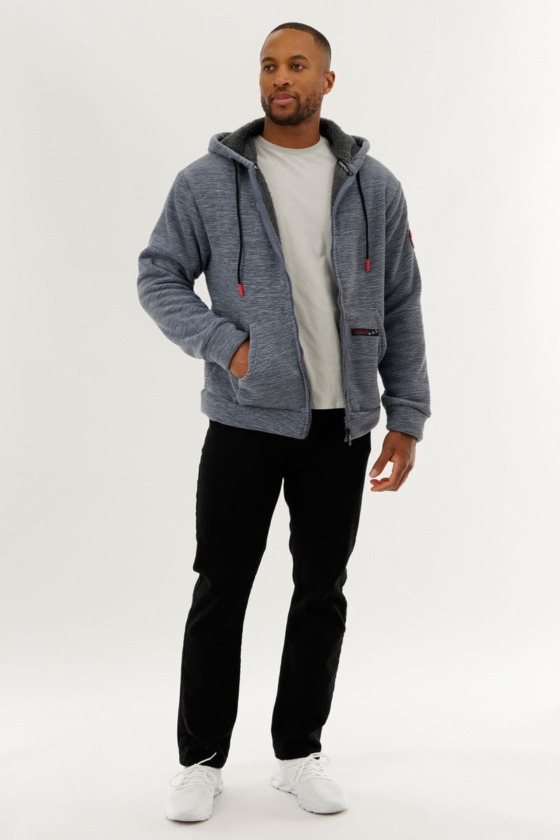 Canada Weather Gear Sherpa Lined Lightweight Jacket - Navy - Mens Lightweight Jackets - International Clothiers
