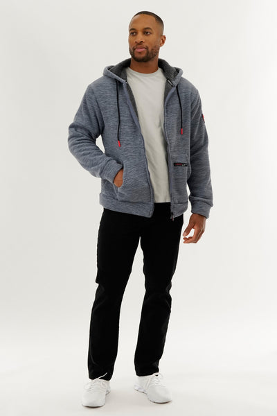 Canada Weather Gear Sherpa Lined Lightweight Jacket - Navy - Mens Lightweight Jackets - International Clothiers