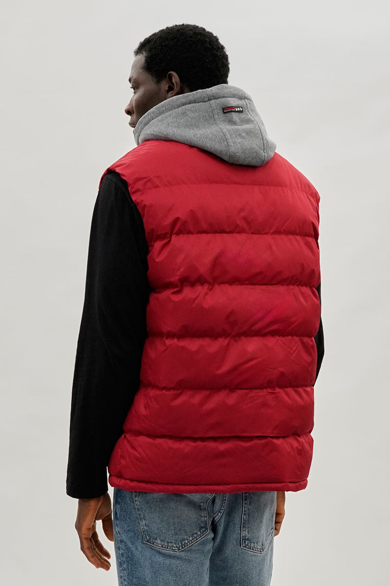 Canada Weather Gear Hooded Puffer Vest - Red - Mens Vests - International Clothiers