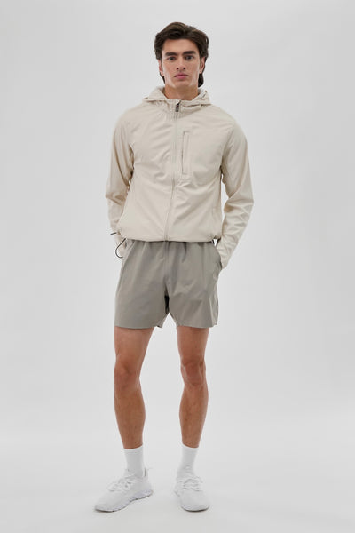 Canada Weather Gear Hooded Zip Up Lightweight Jacket - Cream - Mens Lightweight Jackets - International Clothiers