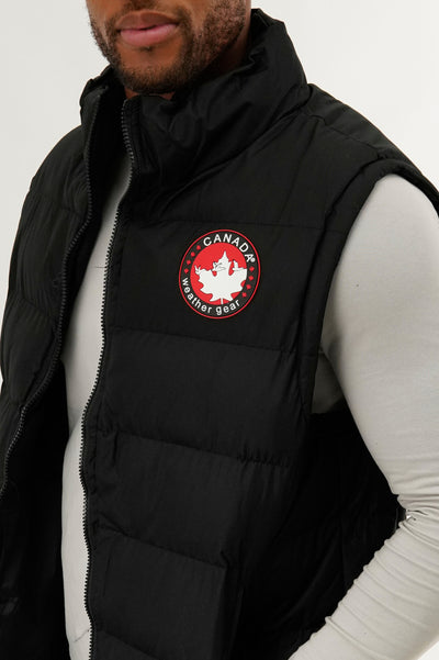 Canada Weather Gear Basic Puffer Vest - Black - Mens Vests - International Clothiers