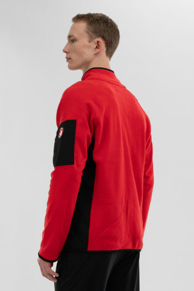 Canada Weather Gear Zip Up Utility Pocket Lightweight Jacket - Red - Mens Lightweight Jackets - International Clothiers