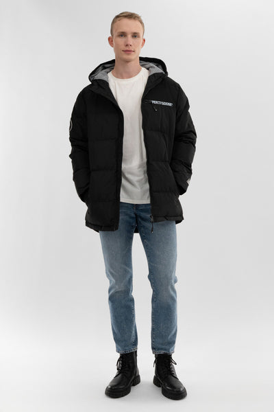 Super Triple Goose Colour Block Bomber Jacket - Black - Mens Bomber Jackets - International Clothiers