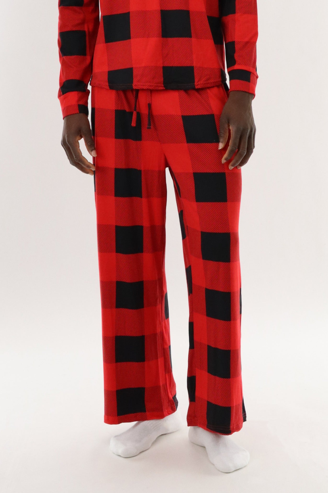 Canada Weather Gear Long Printed Pajama Pants - Red - Mens Pajamas - International Clothiers