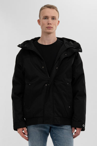 Canada Weather Gear Backpack Strap Bomber Jacket - Black - Mens Bomber Jackets - International Clothiers