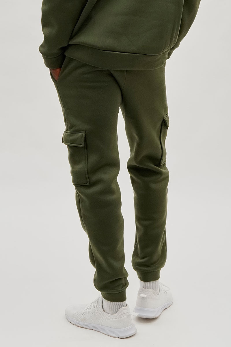 Canada Weather Gear Basic Cargo Joggers - Olive - Mens Joggers & Sweatpants - International Clothiers