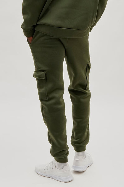 Canada Weather Gear Basic Cargo Joggers - Olive - Mens Joggers & Sweatpants - International Clothiers