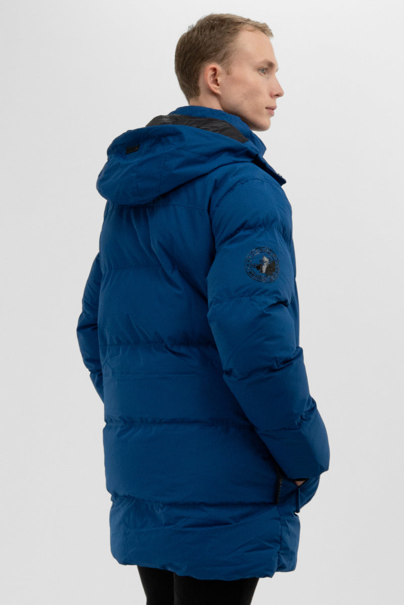 Canada Weather Gear Puffer Parka Jacket - Blue - Mens Parka Jackets - International Clothiers