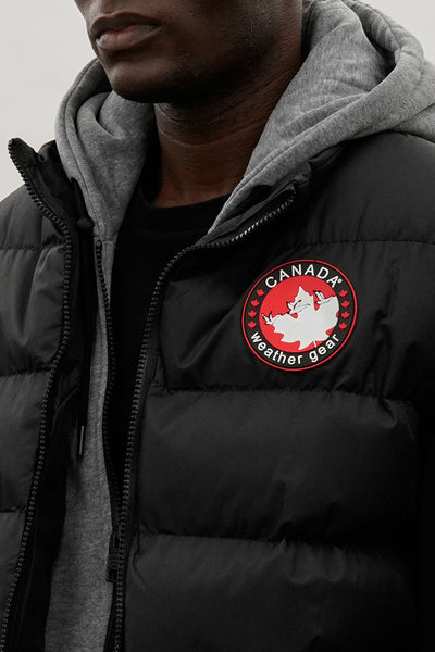 Canada Weather Gear Hooded Puffer Vest - Black - Mens Vests - International Clothiers