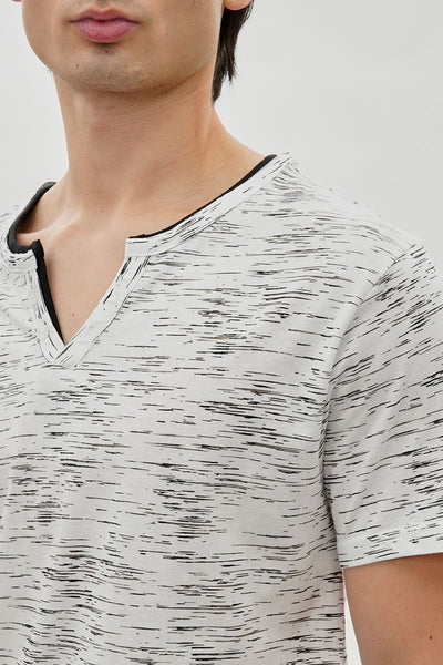 Canada Weather Gear Vintage Short Sleeve Henley Tee - White - Mens Tees & Tank Tops - International Clothiers