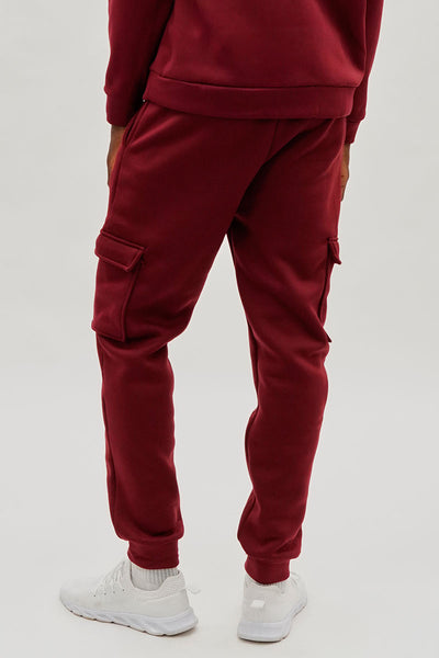 Canada Weather Gear Basic Cargo Joggers - Red - Mens Joggers & Sweatpants - International Clothiers