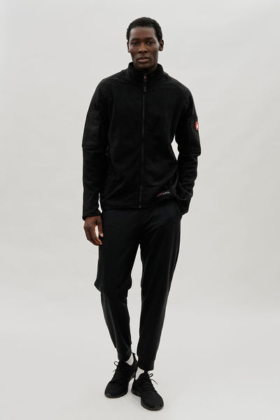 Canada Weather Gear Zip Up Utility Pocket Lightweight Jacket - Black - Mens Lightweight Jackets - International Clothiers