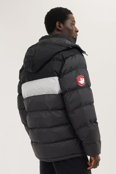 Canada Weather Gear Colour Block Bomber Jacket - Black - Mens Bomber Jackets - International Clothiers