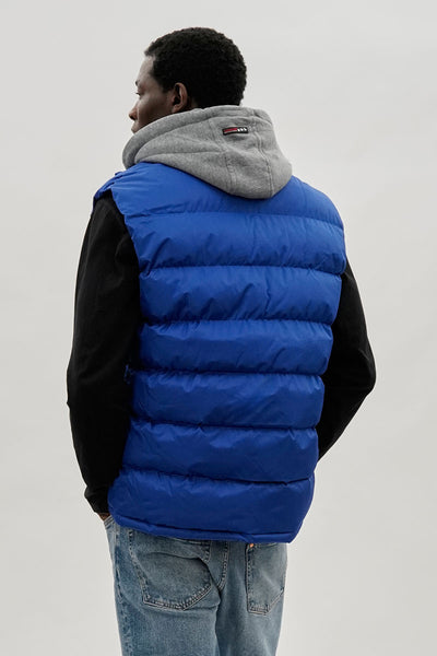 Canada Weather Gear Hooded Puffer Vest - Blue - Mens Vests - International Clothiers