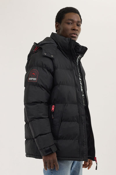 Super Triple Goose Thermal-Foil Lining Bomber Jacket - Black - Mens Bomber Jackets - International Clothiers