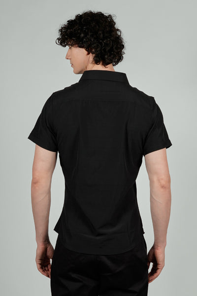 Canada Weather Gear Travel Collection Basic Button Up Casual Shirt - Black