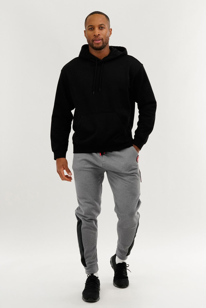Canada Weather Gear Fleece Contrast Insert Jogger - Grey - Mens Joggers & Sweatpants - International Clothiers