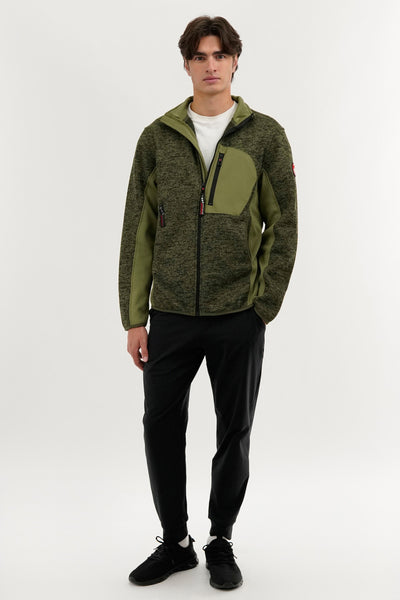 Canada Weather Gear Fleece Lightweight Jacket - Olive - Mens Lightweight Jackets - International Clothiers