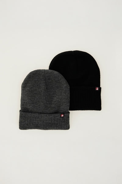Canada Weather Gear Two-Pack Knit Hat - Grey - Mens Hats - International Clothiers
