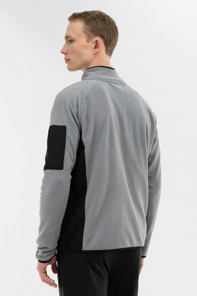 Canada Weather Gear Zip Up Utility Pocket Lightweight Jacket - Grey - Mens Lightweight Jackets - International Clothiers