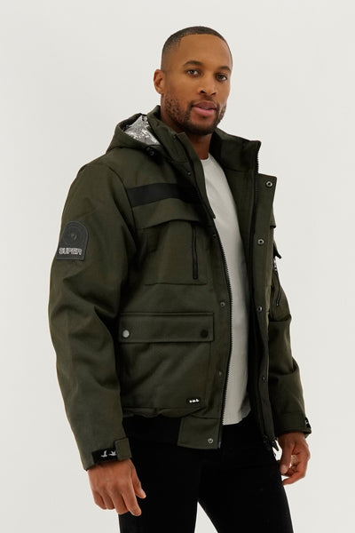 Super Triple Goose Thermal-Foil Lining Bomber Jacket - Olive - Mens Bomber Jackets - International Clothiers
