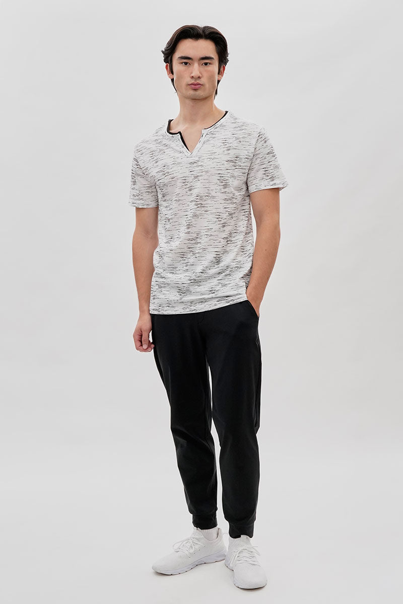 Canada Weather Gear Vintage Short Sleeve Henley Tee - White - Mens Tees & Tank Tops - International Clothiers