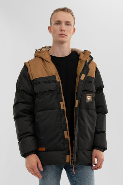 Canada Work Gear Removable Sleeve Parka Jacket - Black - Mens Parka Jackets - International Clothiers