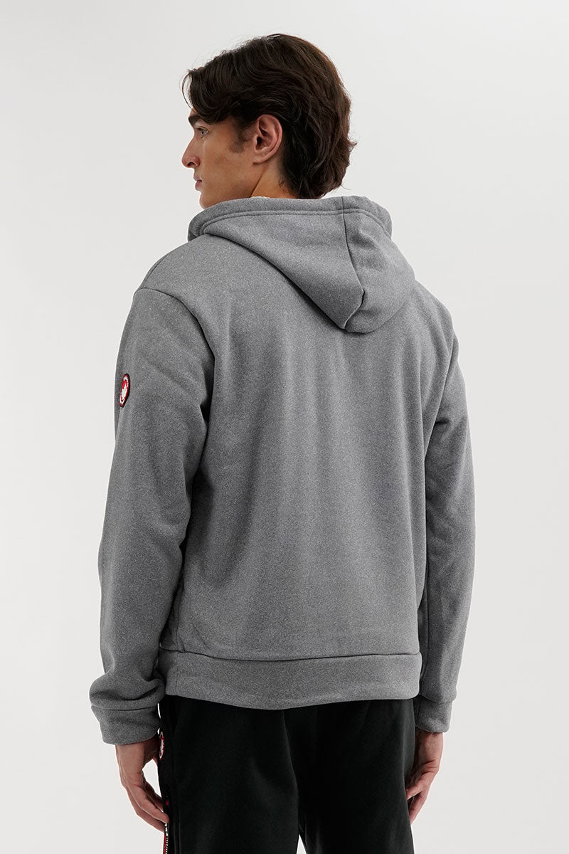 Canada Weather Gear Fleece Half Zip Hoodie - Grey - Mens Hoodies & Sweatshirts - International Clothiers