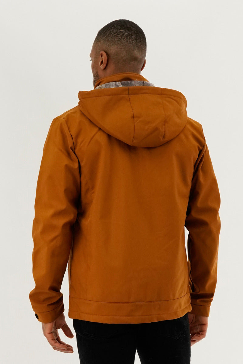 Canada Work Gear Wood Camo Lined Lightweight Jacket - Brown - Mens Lightweight Jackets - International Clothiers