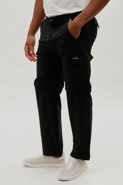 Canada Weather Gear Convertible Utility Cargo Pants - Black - Mens Pants - International Clothiers