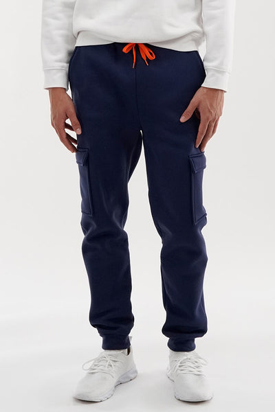 Canada Weather Gear Basic Cargo Joggers - Navy - Mens Joggers & Sweatpants - International Clothiers