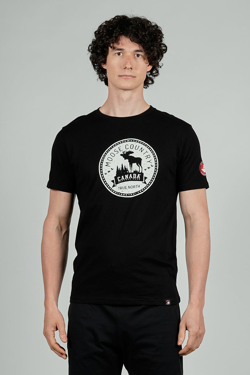Canada Weather Gear Moose Country Print Tee - Black