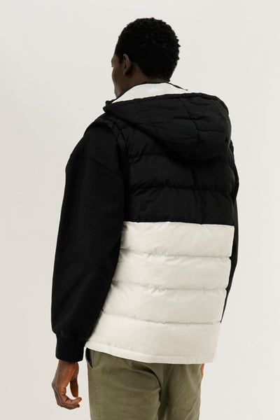 Super Triple Goose Colour Block Hooded Vest - White - Mens Vests - International Clothiers