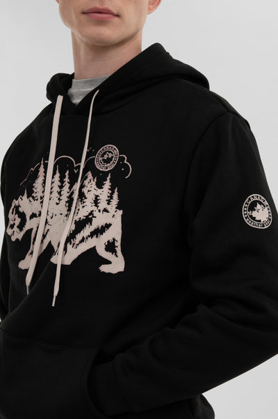 Canada Weather Gear Forest Print Hoodie - Black - Mens Hoodies & Sweatshirts - International Clothiers