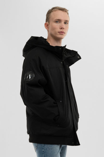 Canada Weather Gear Backpack Strap Bomber Jacket - Black - Mens Bomber Jackets - International Clothiers