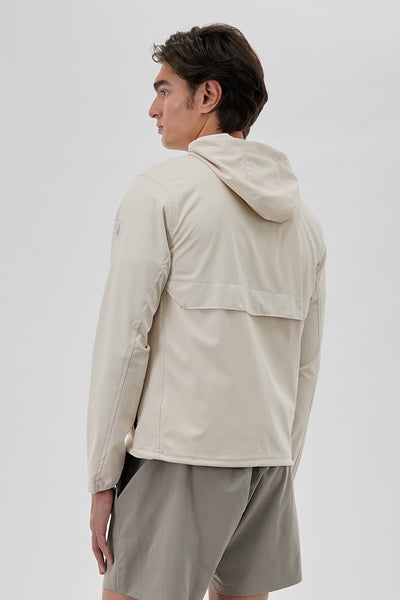 Canada Weather Gear Hooded Zip Up Lightweight Jacket - Cream - Mens Lightweight Jackets - International Clothiers
