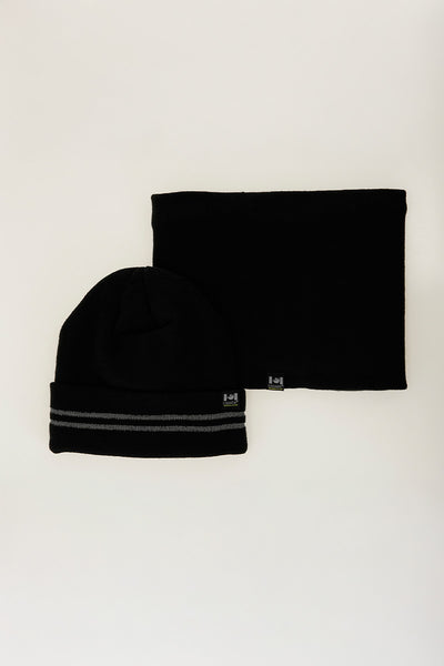 Canada Work Gear Two Piece Set Gaiter and Hat - Black - Mens Hats - International Clothiers