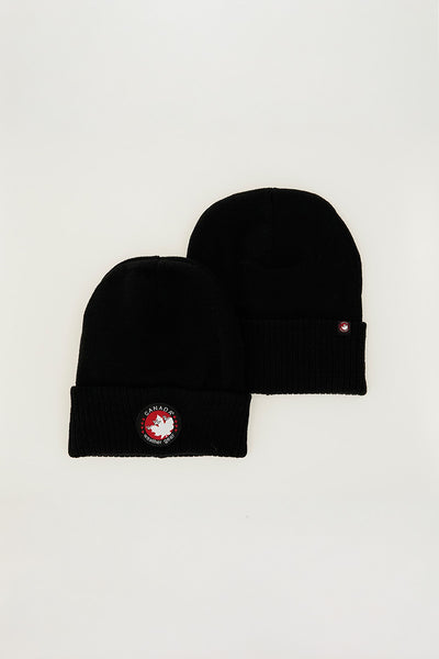 Canada Weather Gear Two-Pack Knit Hat - Black - Mens Hats - International Clothiers